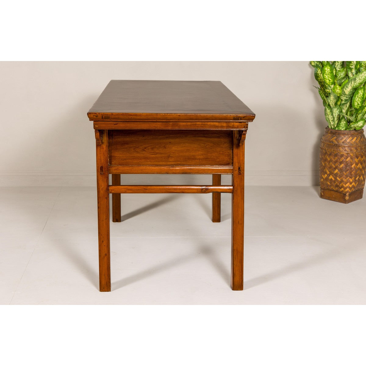 Vintage Chinese Carved Wood Console Table with Drawers-13. Asian &amp; Chinese Furniture, Art, Antiques, Vintage Home Décor for sale at FEA Home