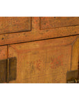 Qing Dynasty Painted Sideboard with Distressed Patina, Three Drawers, Two Doors-14. Asian & Chinese Furniture, Art, Antiques, Vintage Home Décor for sale at FEA Home