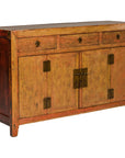 Qing Dynasty Painted Sideboard with Distressed Patina, Three Drawers, Two Doors-1. Asian & Chinese Furniture, Art, Antiques, Vintage Home Décor for sale at FEA Home