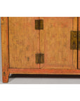 Qing Dynasty Painted Sideboard with Distressed Patina, Three Drawers, Two Doors-8. Asian & Chinese Furniture, Art, Antiques, Vintage Home Décor for sale at FEA Home