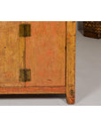 Qing Dynasty Painted Sideboard with Distressed Patina, Three Drawers, Two Doors-9. Asian & Chinese Furniture, Art, Antiques, Vintage Home Décor for sale at FEA Home