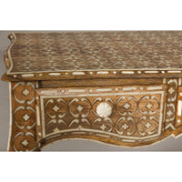 Anglo Louis XV Style Console Table with Three Drawers and Cabriole Legs-YN8002-14. Asian & Chinese Furniture, Art, Antiques, Vintage Home Décor for sale at FEA Home