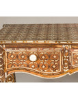 Vintage Anglo-Indian Bone Inlay Console Table-11. Asian & Chinese Furniture, Art, Antiques, Vintage Home Décor for sale at FEA Home
