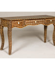 Vintage Anglo-Indian Bone Inlay Console Table-13. Asian & Chinese Furniture, Art, Antiques, Vintage Home Décor for sale at FEA Home