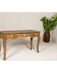 Vintage Anglo-Indian Bone Inlay Console Table-4. Asian & Chinese Furniture, Art, Antiques, Vintage Home Décor for sale at FEA Home