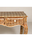 Vintage Anglo-Indian Bone Inlay Console Table-8. Asian & Chinese Furniture, Art, Antiques, Vintage Home Décor for sale at FEA Home