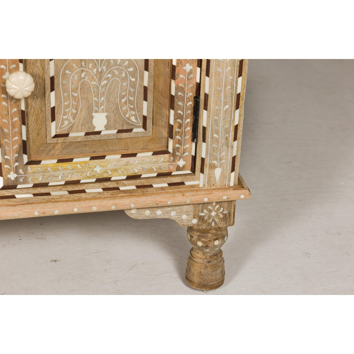 Anglo Style Mango Wood Buffet with Geometric Bone Inlay-12. Asian &amp; Chinese Furniture, Art, Antiques, Vintage Home Décor for sale at FEA Home