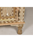Anglo Style Mango Wood Buffet with Geometric Bone Inlay-12. Asian & Chinese Furniture, Art, Antiques, Vintage Home Décor for sale at FEA Home
