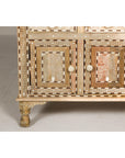 Anglo Style Mango Wood Buffet with Geometric Bone Inlay-7. Asian & Chinese Furniture, Art, Antiques, Vintage Home Décor for sale at FEA Home