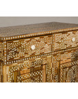 Anglo Style Mango Wood and Bone Inlay Two-Drawer over Two Door Buffet-13. Asian & Chinese Furniture, Art, Antiques, Vintage Home Décor for sale at FEA Home