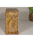 Anglo Style Mango Wood and Bone Inlay Two-Drawer over Two Door Buffet-15. Asian & Chinese Furniture, Art, Antiques, Vintage Home Décor for sale at FEA Home
