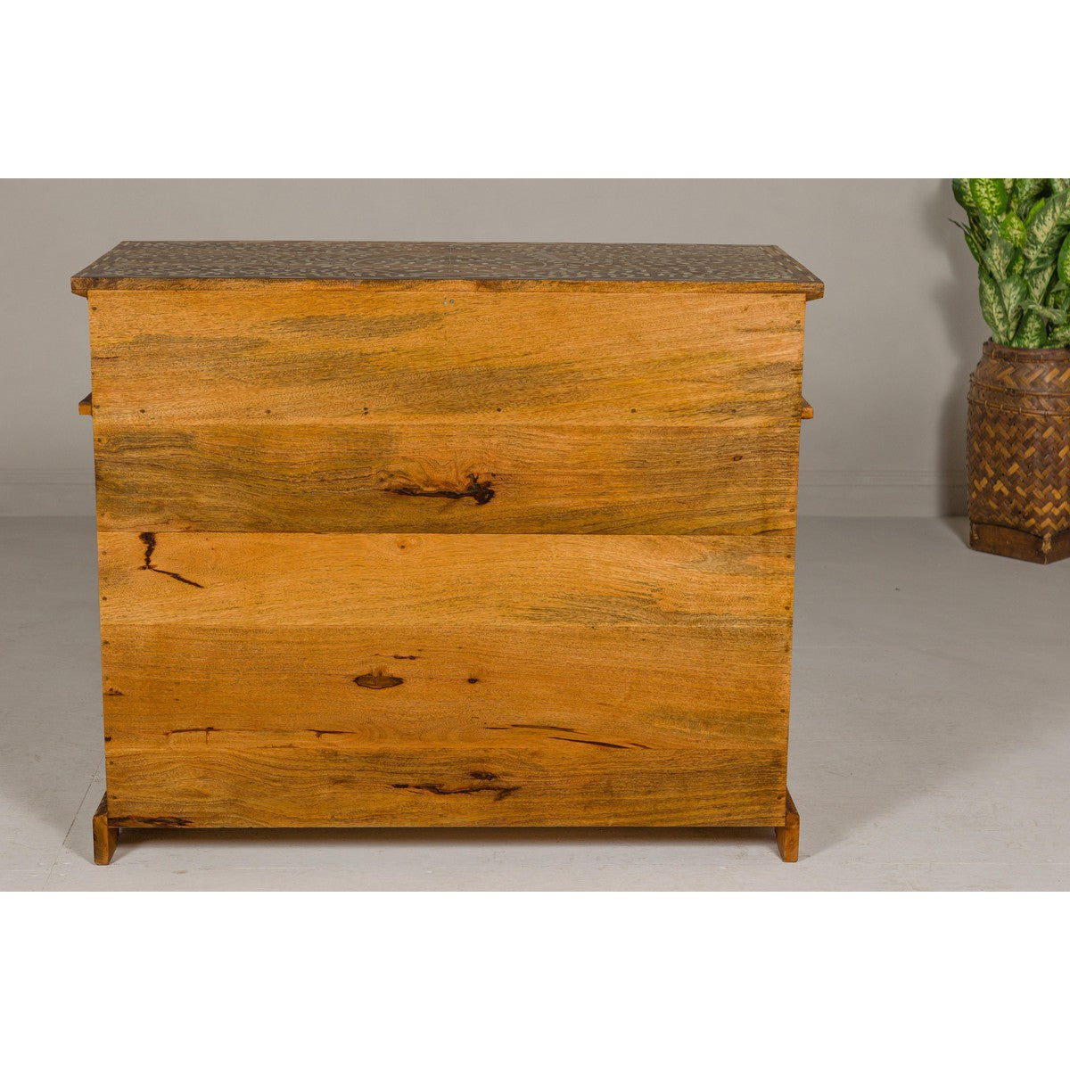 Anglo Style Mango Wood and Bone Inlay Two-Drawer over Two Door Buffet-18. Asian &amp; Chinese Furniture, Art, Antiques, Vintage Home Décor for sale at FEA Home