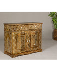 Anglo Style Mango Wood and Bone Inlay Two-Drawer over Two Door Buffet-19. Asian & Chinese Furniture, Art, Antiques, Vintage Home Décor for sale at FEA Home