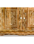 Anglo Style Mango Wood and Bone Inlay Two-Drawer over Two Door Buffet-8. Asian & Chinese Furniture, Art, Antiques, Vintage Home Décor for sale at FEA Home