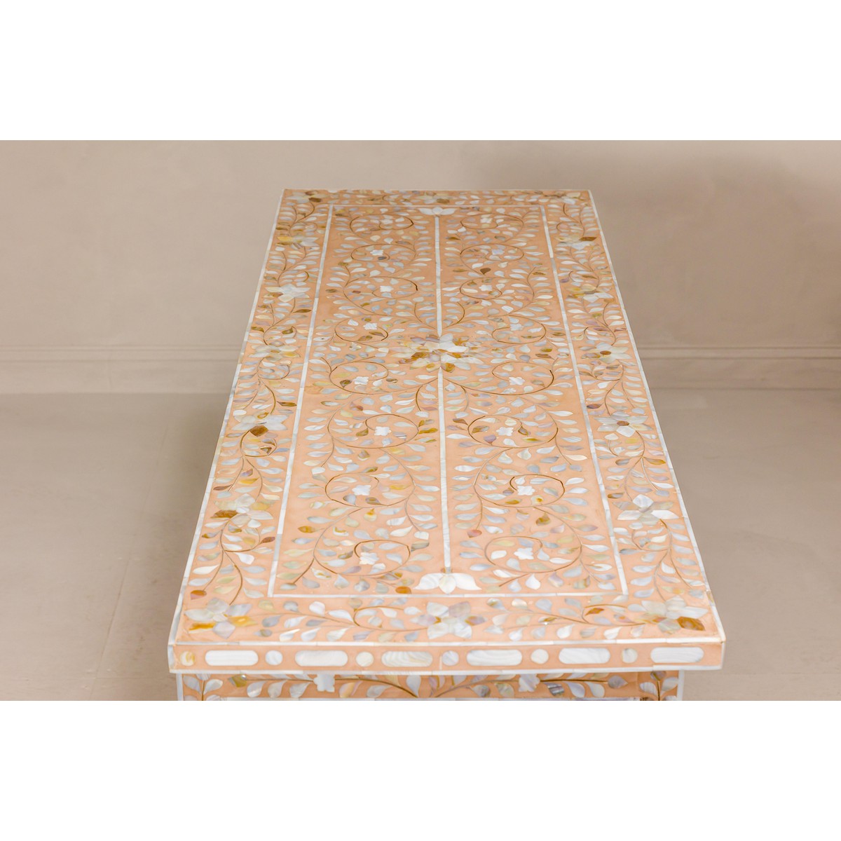 Anglo Style Soft Pink Dresser with Floral Themed Mother-of-Pearl Inlay-16. Asian &amp; Chinese Furniture, Art, Antiques, Vintage Home Décor for sale at FEA Home