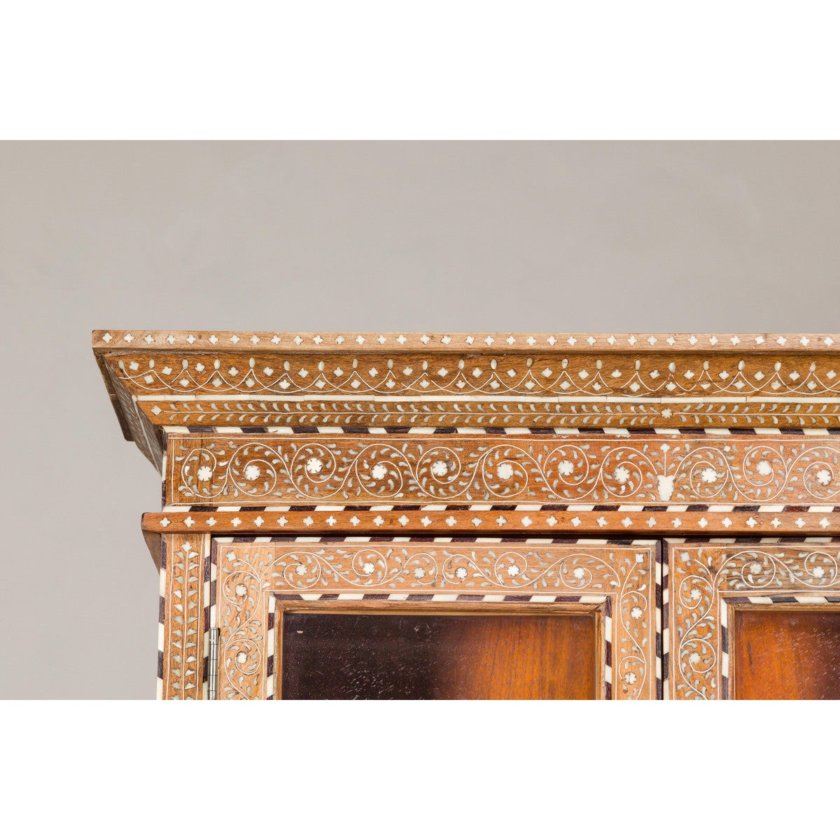 Anglo Style Buffet à Deux-Corps with Abundant Floral Themed Bone Inlay-8. Asian &amp; Chinese Furniture, Art, Antiques, Vintage Home Décor for sale at FEA Home