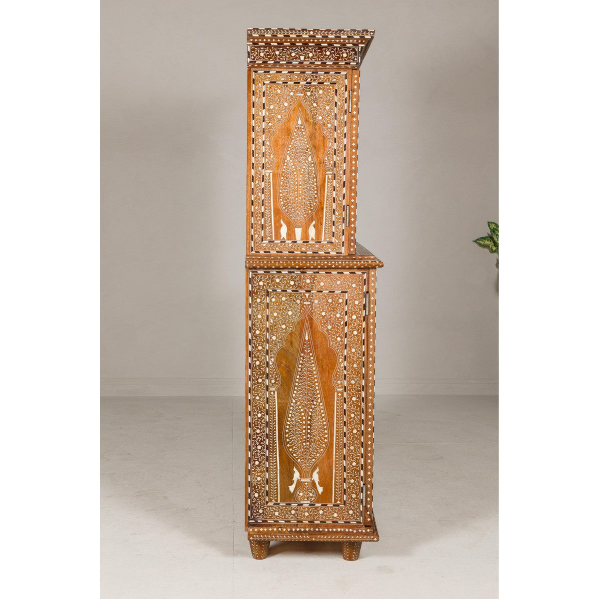 Anglo Style Buffet à Deux-Corps with Floral and Bird Bone Inlay-14. Asian &amp; Chinese Furniture, Art, Antiques, Vintage Home Décor for sale at FEA Home