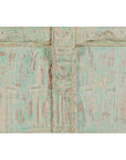 Reclaimed Wood Almirah Armoire with Weathered Green Patina and Three Shelves-13. Asian & Chinese Furniture, Art, Antiques, Vintage Home Décor for sale at FEA Home