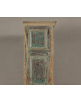 Reclaimed Wood Almirah Armoire with Weathered Green Patina and Three Shelves-18. Asian & Chinese Furniture, Art, Antiques, Vintage Home Décor for sale at FEA Home