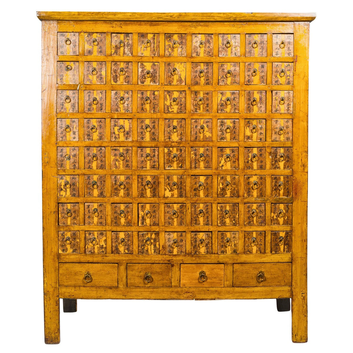 Oversized Qing Apothecary Cabinet with 76 Drawers and Calligraphy-1. Asian & Chinese Furniture, Art, Antiques, Vintage Home Décor for sale at FEA Home