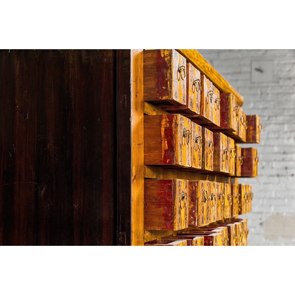 Oversized Qing Apothecary Cabinet with 76 Drawers and Calligraphy-15. Asian &amp; Chinese Furniture, Art, Antiques, Vintage Home Décor for sale at FEA Home