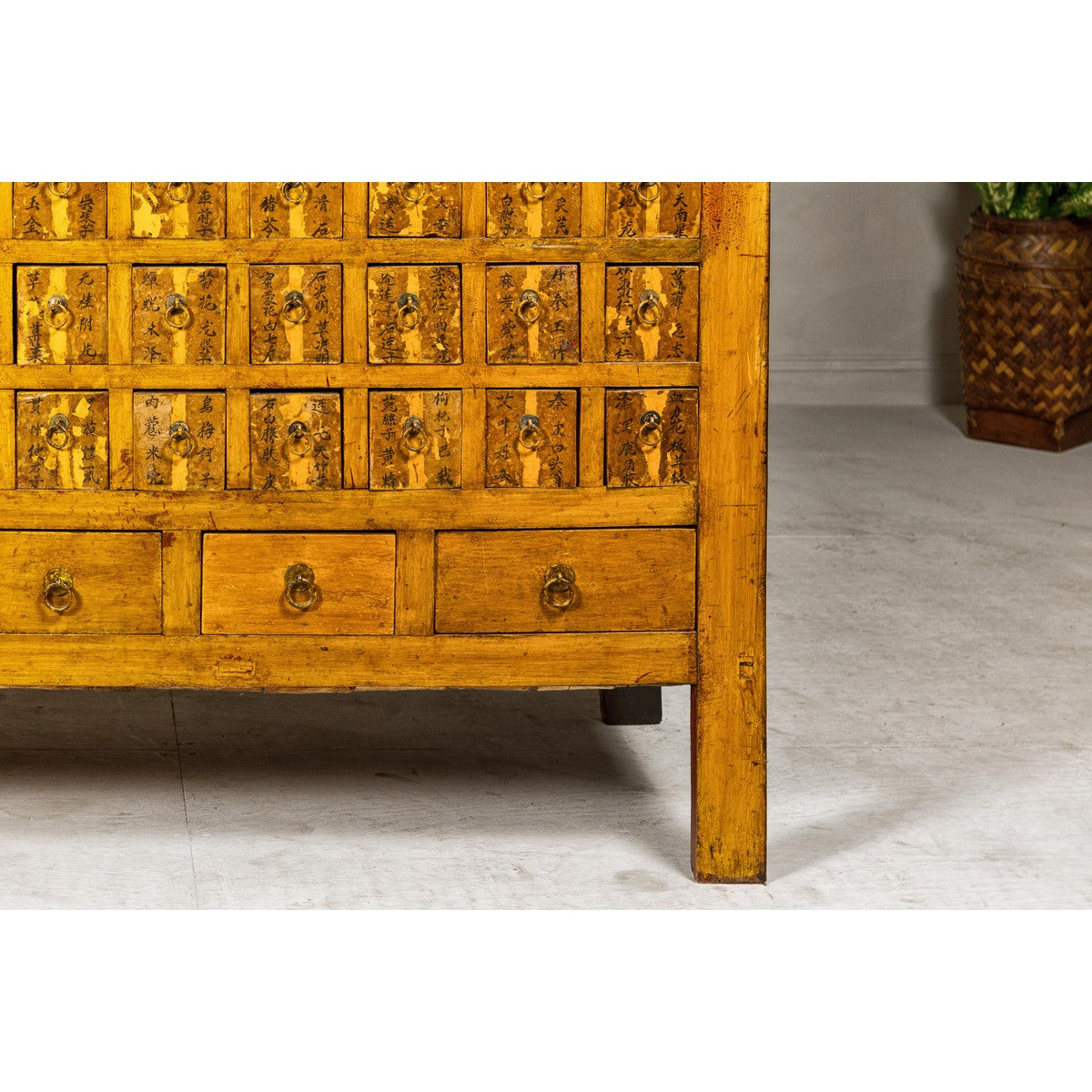 Oversized Qing Apothecary Cabinet with 76 Drawers and Calligraphy-7. Asian &amp; Chinese Furniture, Art, Antiques, Vintage Home Décor for sale at FEA Home
