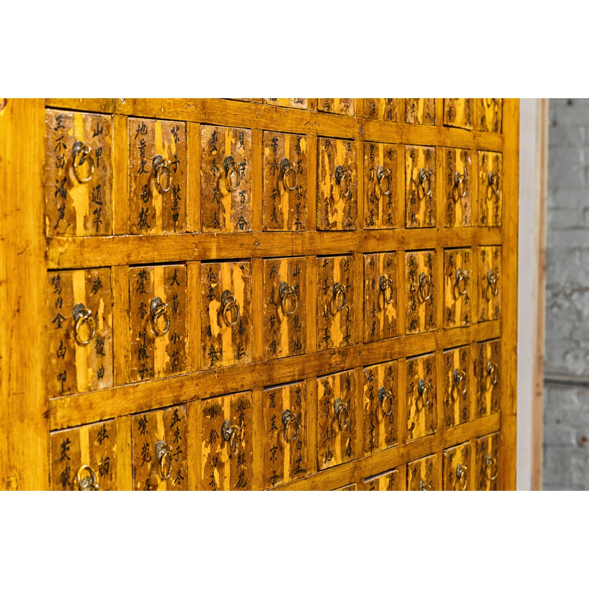 Oversized Qing Apothecary Cabinet with 76 Drawers and Calligraphy-9. Asian &amp; Chinese Furniture, Art, Antiques, Vintage Home Décor for sale at FEA Home