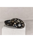 Black Lacquered Lidded Circular Box with Mother of Pearl Floral Décor-19. Asian & Chinese Furniture, Art, Antiques, Vintage Home Décor for sale at FEA Home