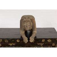 19th Century Wooden Sculpture of a Praying Male Figure-YNE233-16. Asian & Chinese Furniture, Art, Antiques, Vintage Home Décor for sale at FEA Home