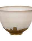Contemporary White & Brown Glazed Ceramic Bowl-1. Asian & Chinese Furniture, Art, Antiques, Vintage Home Décor for sale at FEA Home