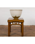 Contemporary White & Brown Glazed Ceramic Bowl-5. Asian & Chinese Furniture, Art, Antiques, Vintage Home Décor for sale at FEA Home