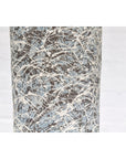 Textured Blue Gray, White, Brown and Black Spattered Ceramic Vase-10. Asian & Chinese Furniture, Art, Antiques, Vintage Home Décor for sale at FEA Home