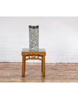 Textured Blue Gray, White, Brown and Black Spattered Ceramic Vase-2. Asian & Chinese Furniture, Art, Antiques, Vintage Home Décor for sale at FEA Home