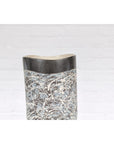 Textured Blue Gray, White, Brown and Black Spattered Ceramic Vase-7. Asian & Chinese Furniture, Art, Antiques, Vintage Home Décor for sale at FEA Home