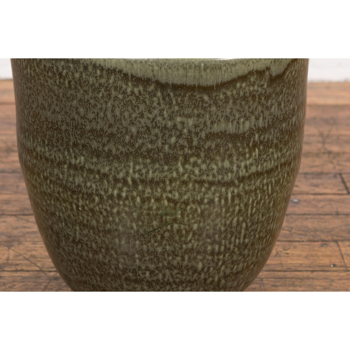 Large Green Glazed Planter with Oval Shaped Opening-YNE836-6. Asian & Chinese Furniture, Art, Antiques, Vintage Home Décor for sale at FEA Home