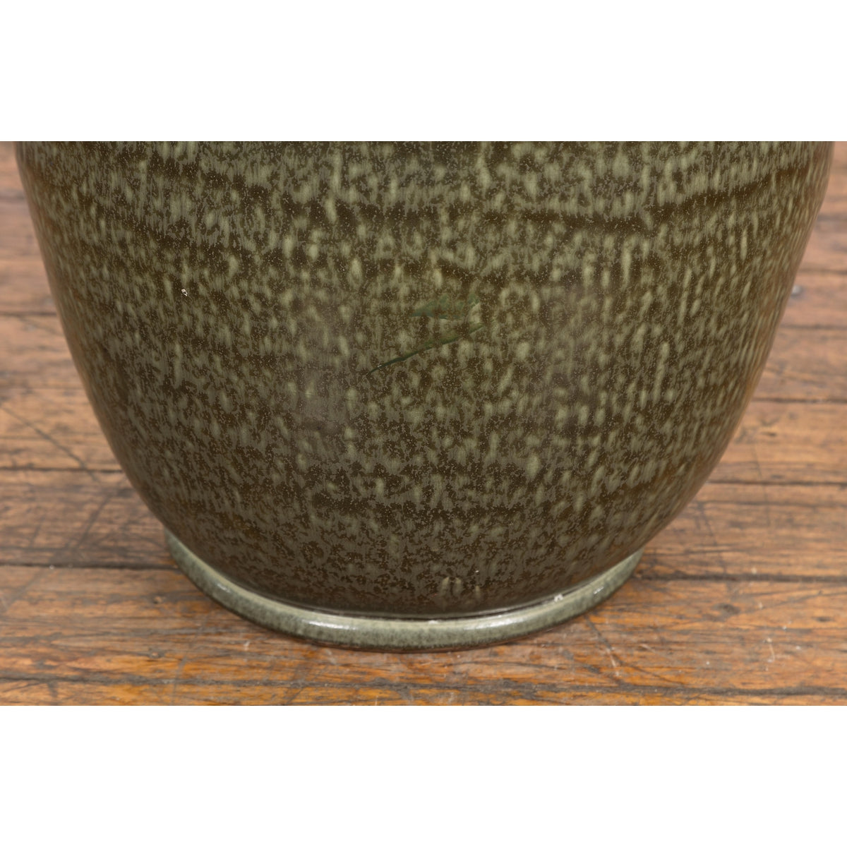 Large Green Glazed Planter with Oval Shaped Opening-YNE836-7. Asian & Chinese Furniture, Art, Antiques, Vintage Home Décor for sale at FEA Home