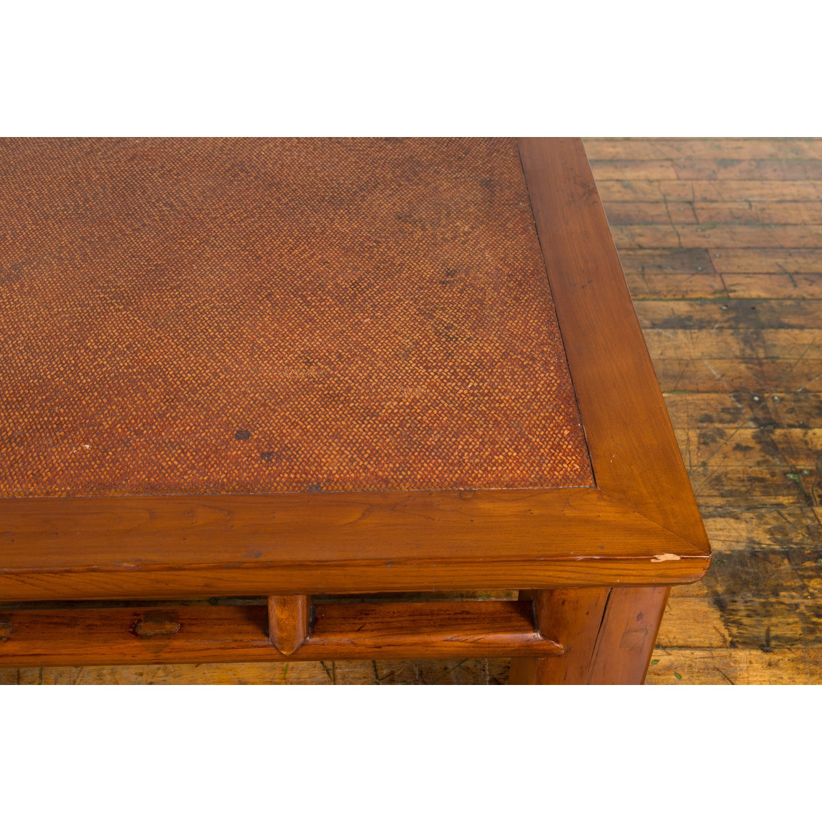 19th Century Elmwood and Rattan Converted Coffee Table from the Qing Dynasty-13. Asian &amp; Chinese Furniture, Art, Antiques, Vintage Home Décor for sale at FEA Home