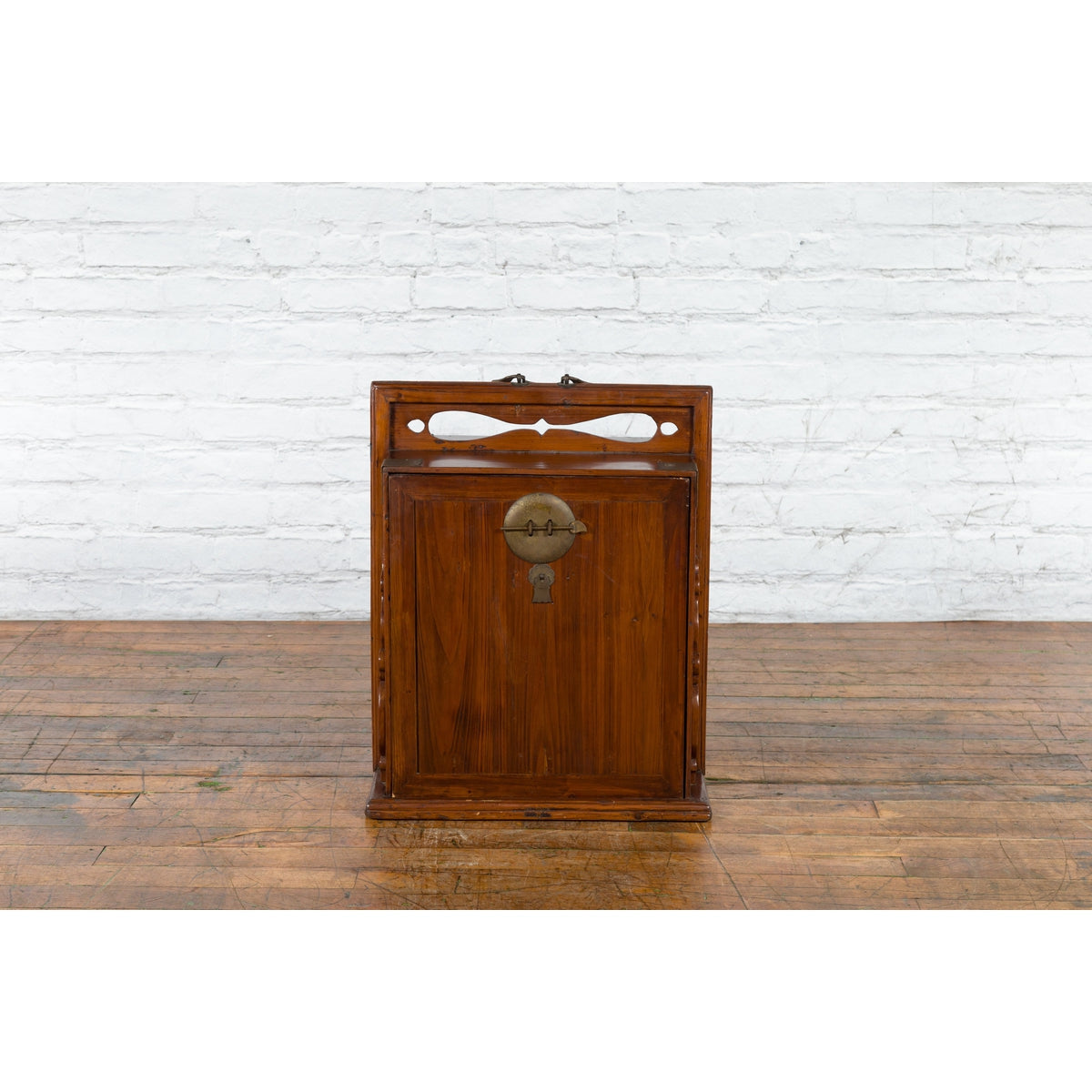 19th Century Traveler's Chest with Removable Door and Interior Drawers-2. Asian & Chinese Furniture, Art, Antiques, Vintage Home Décor for sale at FEA Home