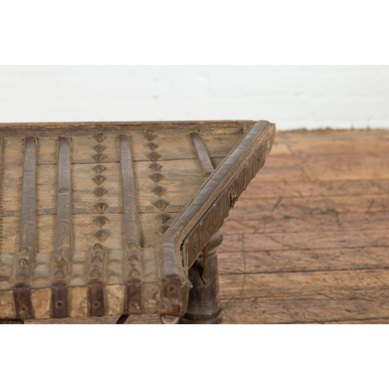 This-is-a-picture-of-a-19th Century Indian Bullock Cart Made into a Coffee Table with Iron Details-image-position-6-style-YN7587-Shop-for-Vintage-and-Antique-Asian-and-Chinese-Furniture-for-sale-at-FEA Home-NYC