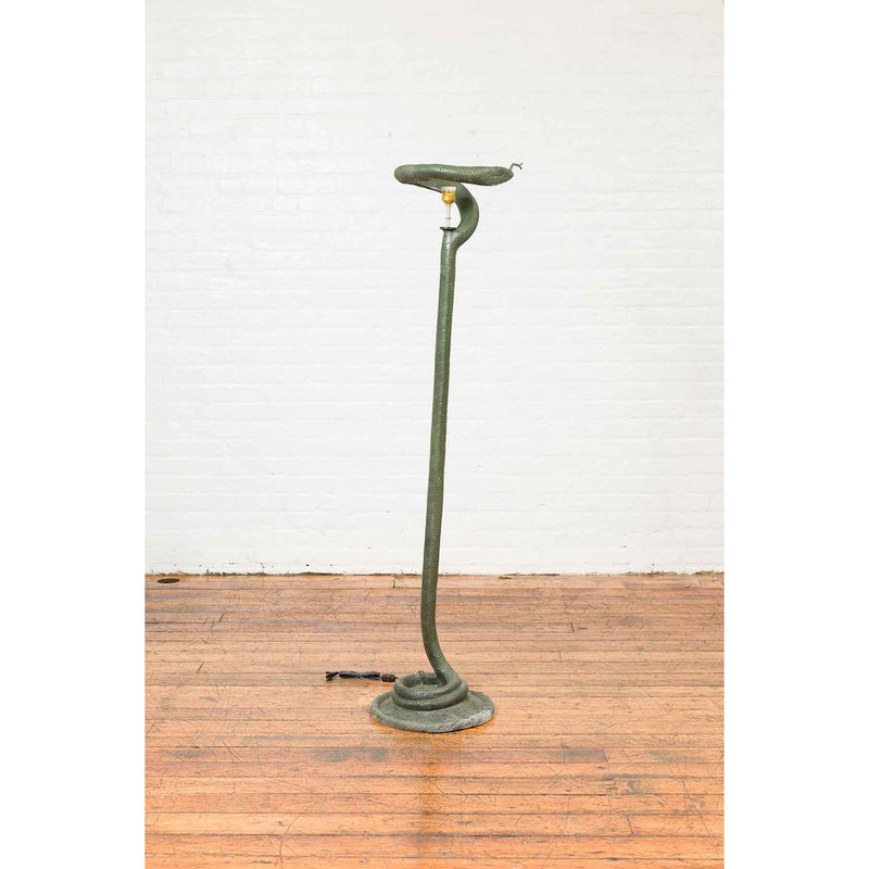 Bronze Snake Floor Lamp-RG2003-5. Asian & Chinese Furniture, Art, Antiques, Vintage Home Décor for sale at FEA Home