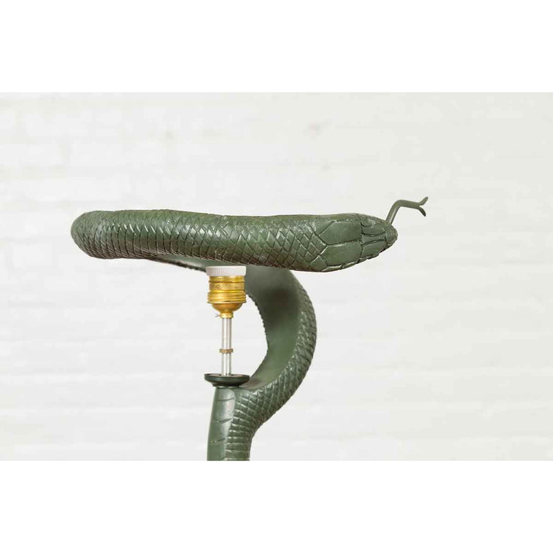 Bronze Snake Floor Lamp-RG2003-8. Asian & Chinese Furniture, Art, Antiques, Vintage Home Décor for sale at FEA Home