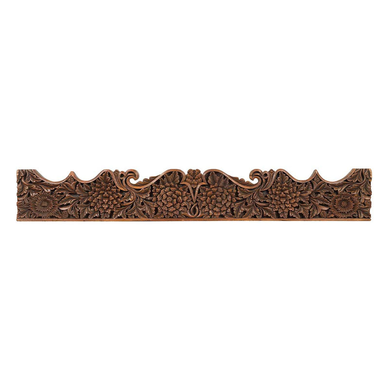 Antique Indonesian Carved Teak Architectural Panel with Floral and Foliage Decor-YN6897-1. Asian & Chinese Furniture, Art, Antiques, Vintage Home Décor for sale at FEA Home