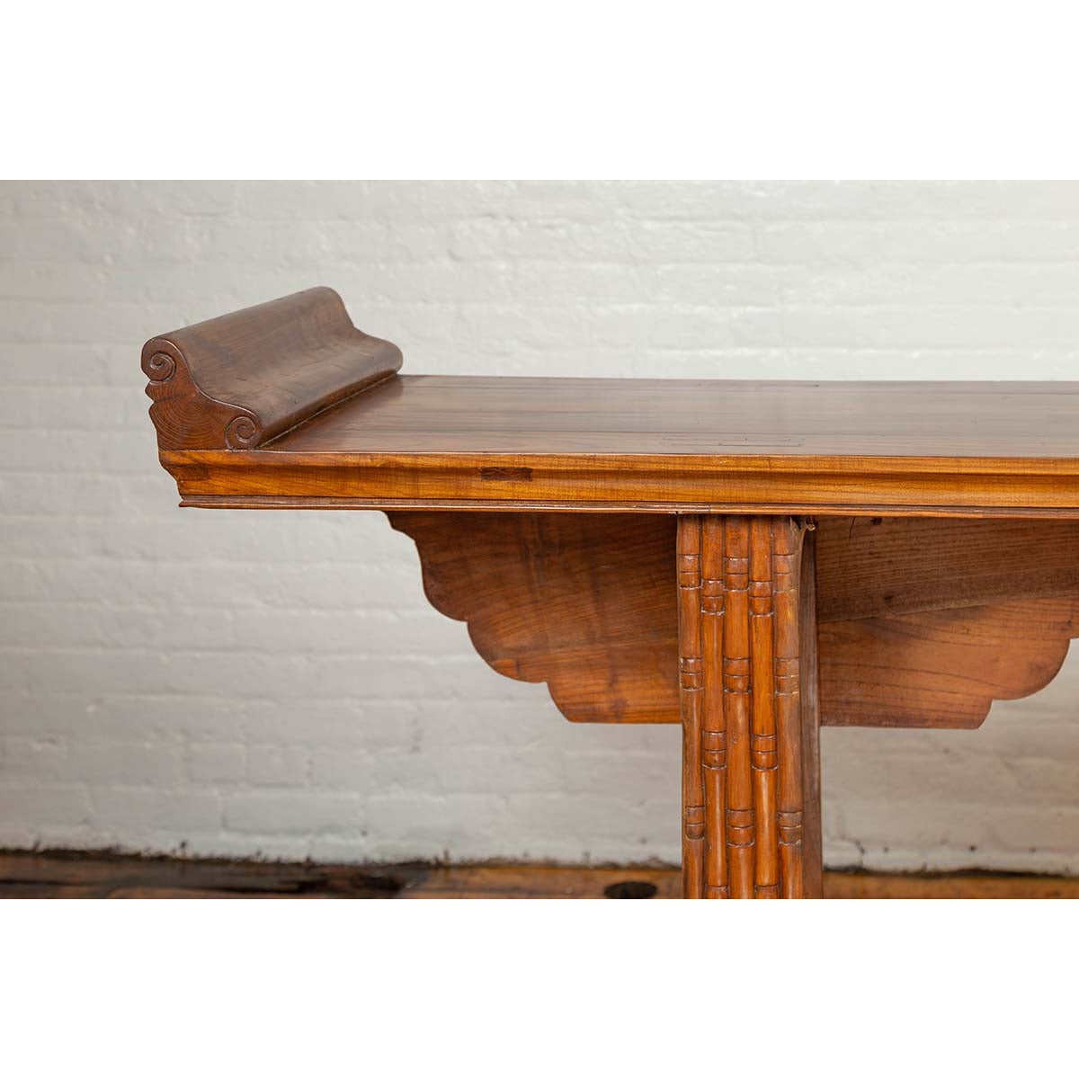 Qing Dynasty Altar Table with Bamboo Accents, Fretwork and Everted Flanges-10. Asian &amp; Chinese Furniture, Art, Antiques, Vintage Home Décor for sale at FEA Home
