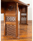 Qing Dynasty Altar Table with Bamboo Accents, Fretwork and Everted Flanges-12. Asian & Chinese Furniture, Art, Antiques, Vintage Home Décor for sale at FEA Home