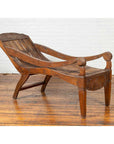 Antique Indonesian Reclining Plantation Chair with Bamboo Slats and Carved Decor-3. Asian & Chinese Furniture, Art, Antiques, Vintage Home Décor for sale at FEA Home