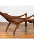 Antique Indonesian Reclining Plantation Chair with Bamboo Slats and Carved Decor-6. Asian & Chinese Furniture, Art, Antiques, Vintage Home Décor for sale at FEA Home