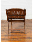 Antique Indonesian Reclining Plantation Chair with Bamboo Slats and Carved Decor-11. Asian & Chinese Furniture, Art, Antiques, Vintage Home Décor for sale at FEA Home