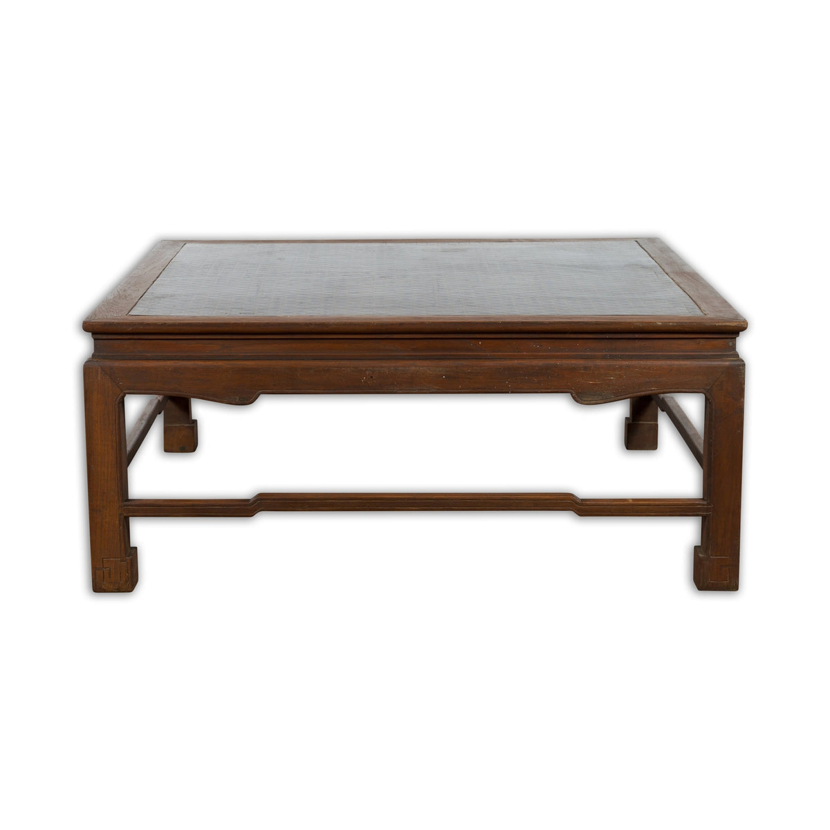 Burmese Vintage Brown Wood Low Coffee Table with Negora Lacquered Top-1. Asian & Chinese Furniture, Art, Antiques, Vintage Home Décor for sale at FEA Home