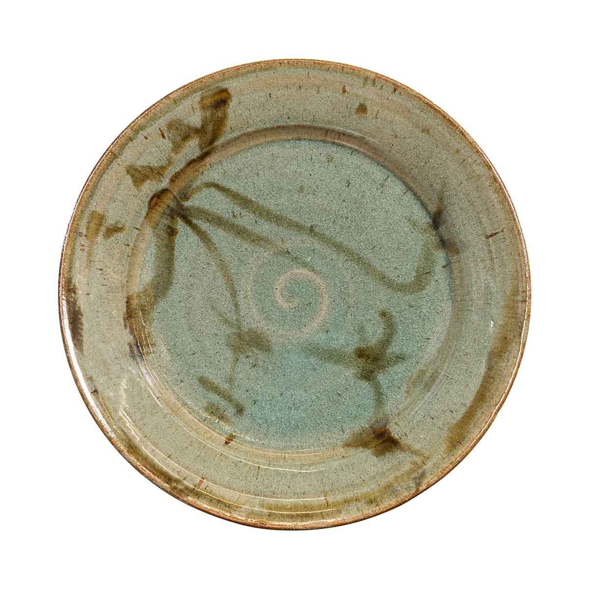 Thai Hand-Thrown Ceramic Charger from Chiang Mai with Hand Painted Decor-1. Asian & Chinese Furniture, Art, Antiques, Vintage Home Décor for sale at FEA Home