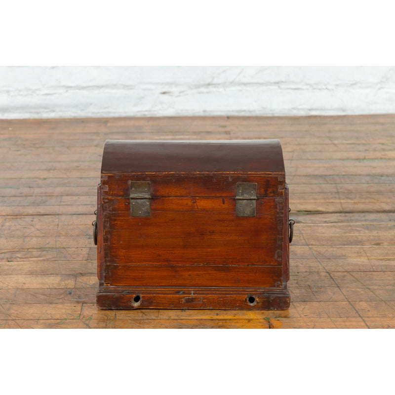 Chinese Late Qing Dynasty Document Box with Carrying Handles and Petite Holes-Chinese Furniture, Asian Antiques & Vintage Home Décor in NYC-FEA Home
